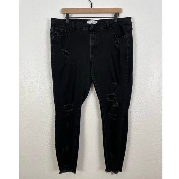 Kancan Distressed Skinny Jeans | Womens Plus Size Jeans | Size 2XL‎ - Picture 2 of 10